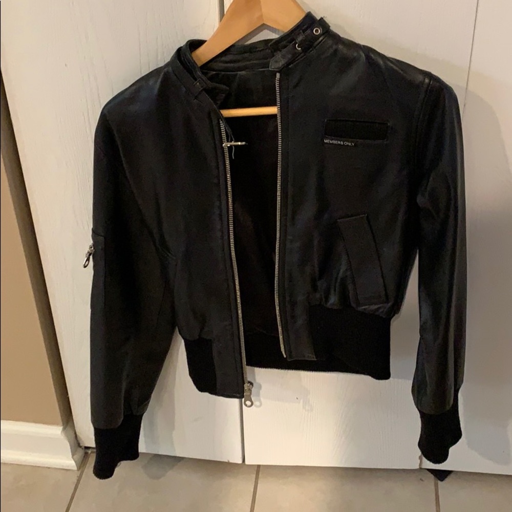 Members only leather jacket